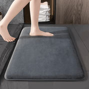 Luna - Badematte aus Bio - Baumwolle, saugfähig - Badematte - Grau - Voldeva
