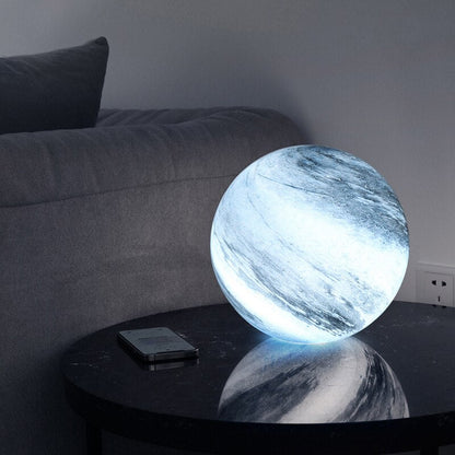 LunaCrystal – Elegante Glas - Moonlampe mit bezaubernden kosmischen Details für stimmungsvolle Räume - Table Lamp - Voldeva