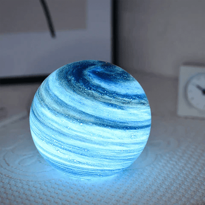 LunaCrystal – Elegante Glas - Moonlampe mit bezaubernden kosmischen Details für stimmungsvolle Räume - Table Lamp - Voldeva