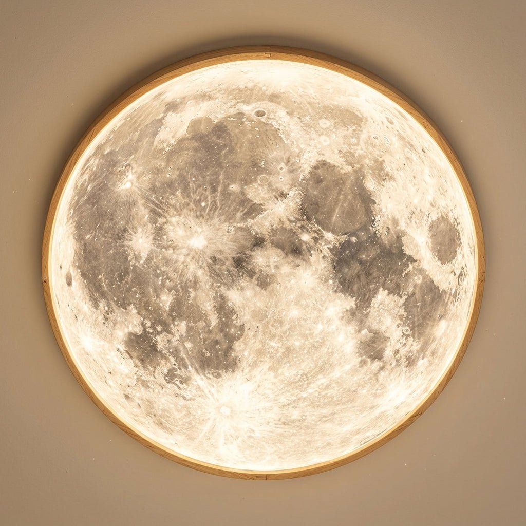 Maan - Deckenlampe – Modernes dimmbares LED - Design - Deckenleuchten - Gelb - Voldeva
