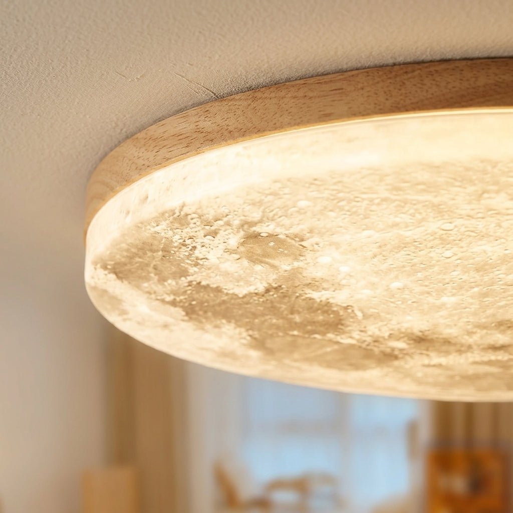 Maan - Deckenlampe – Modernes dimmbares LED - Design - Deckenleuchten - Gelb - Voldeva