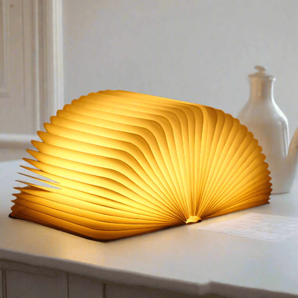 Magische Buchlampe aus Zellophanpapier mit LED - Beleuchtung - Buchlampe - Voldeva