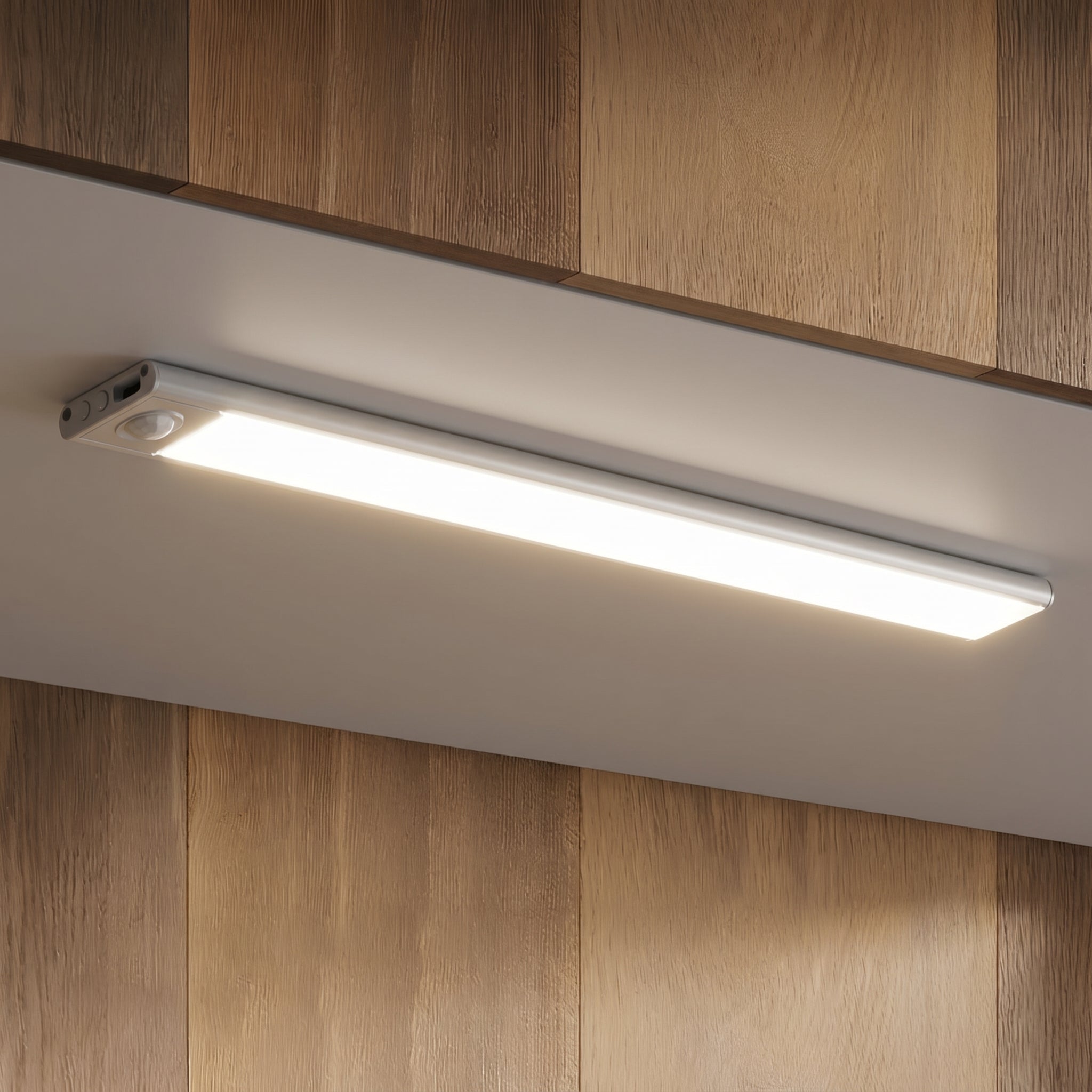 Magnetischer kabelloser LED - Lichtbalken mit Bewegungssensor - Magnetische Lichtleiste - Silber - Voldeva