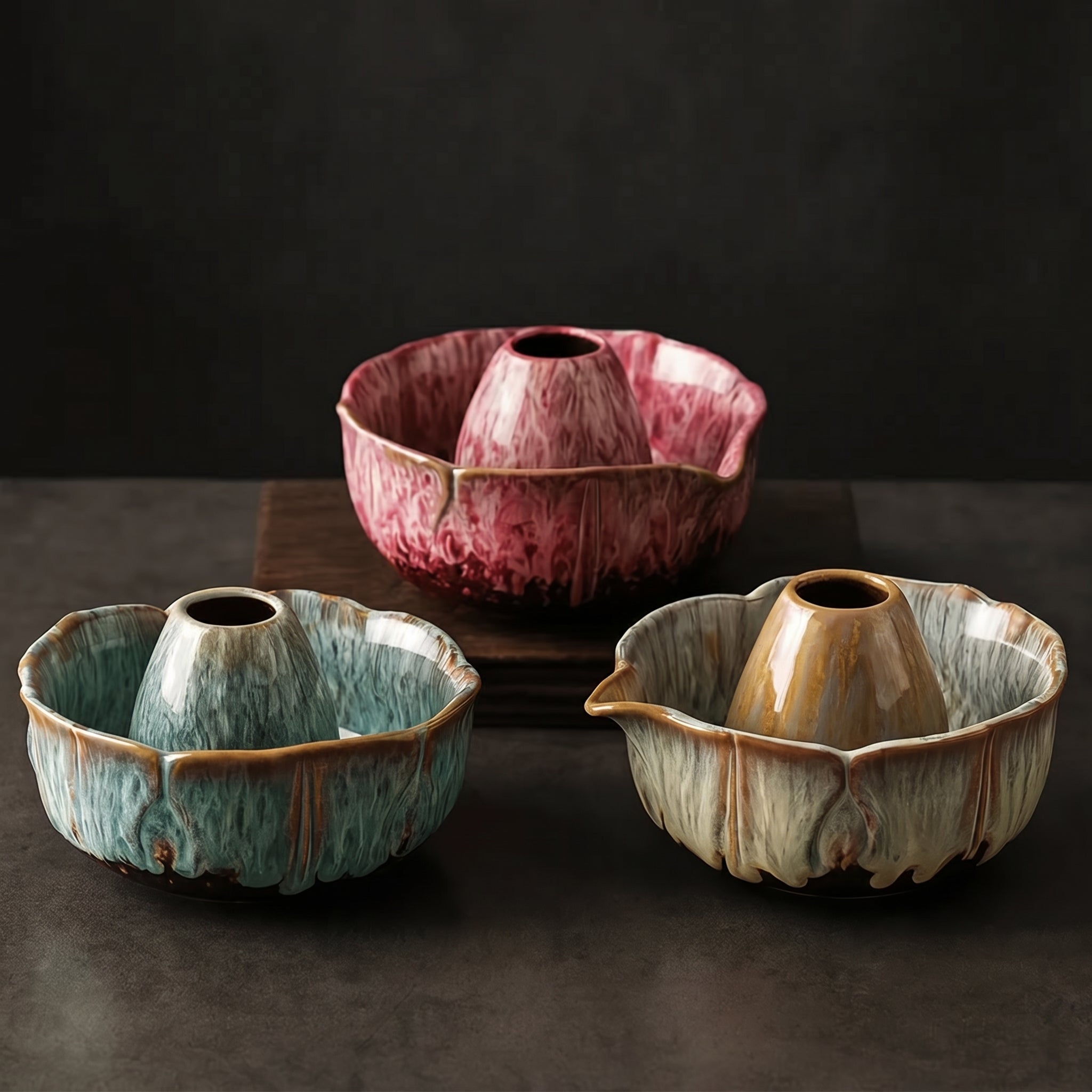 Matcha - Set mit Schale und Zubehör - Teeset - Blau - Voldeva