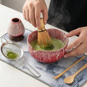 Matcha - Set mit Schale und Zubehör - Teeset - Rosa - Voldeva