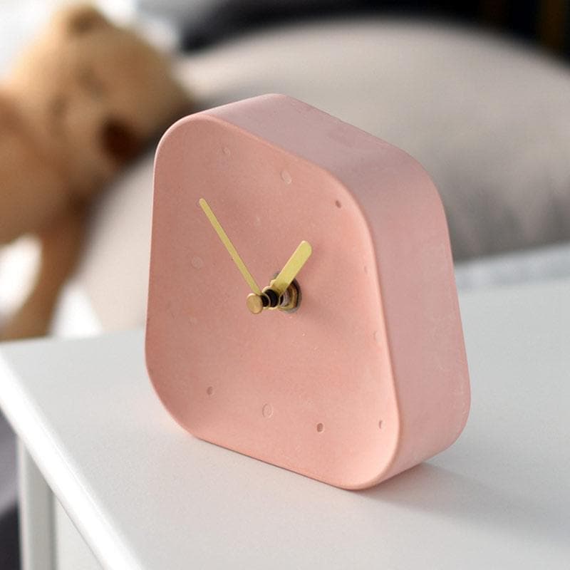 Minimalistisch Asymmetrisch Tischuhr - Uhr - Rosa - Voldeva