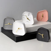 Minimalistisch Asymmetrisch Tischuhr - Uhr - Dunkelgrau - Voldeva