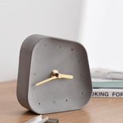 Minimalistisch Asymmetrisch Tischuhr - Uhr - Grau - Voldeva