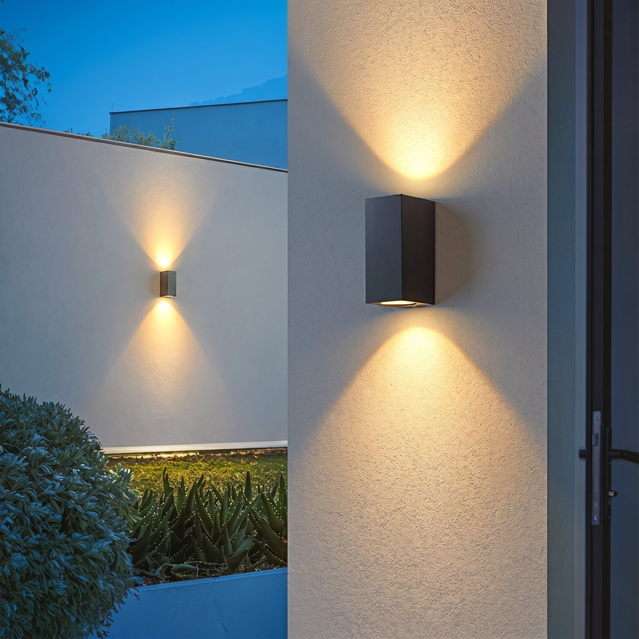 Minimalistische LED - Wandleuchte für Außenbereich - Wandleuchte - Auf&Ab - Voldeva