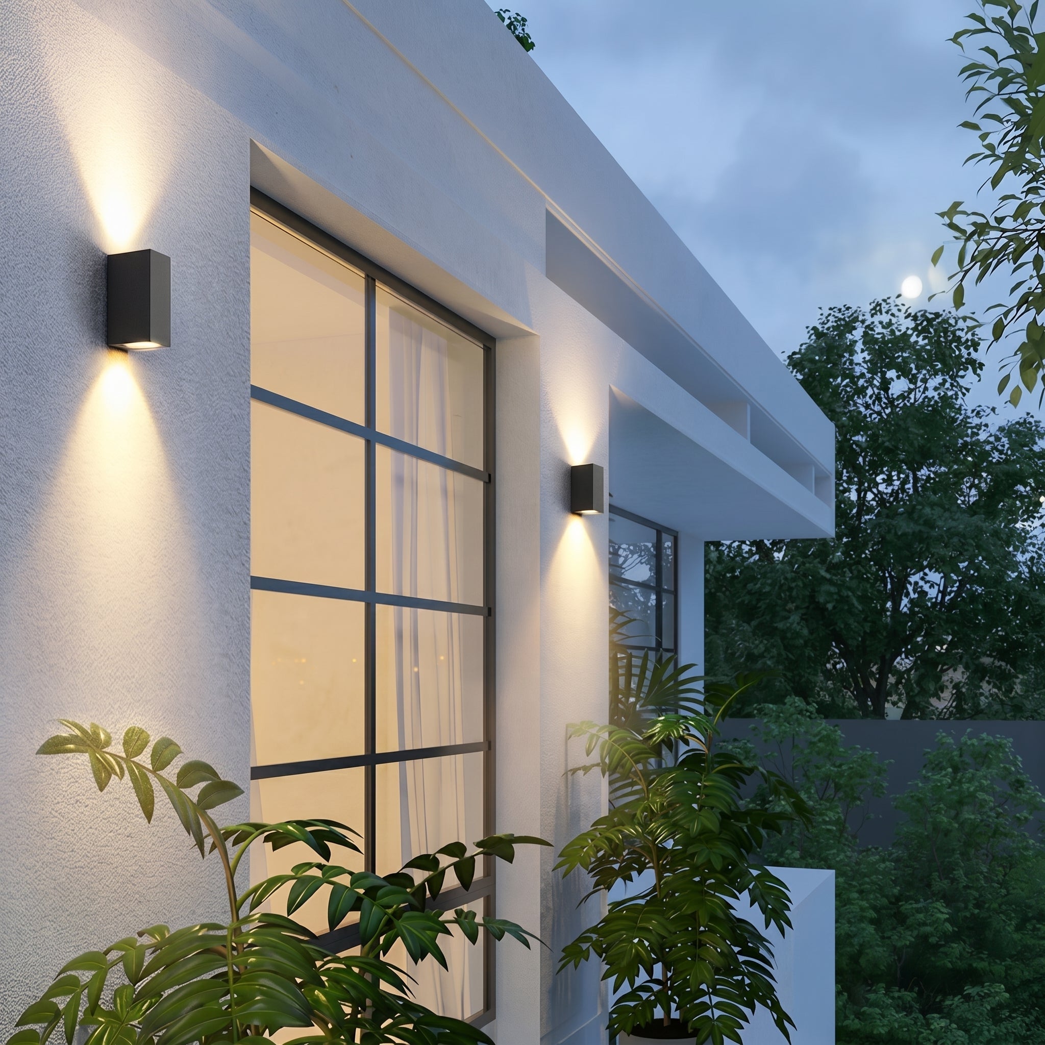 Minimalistische LED - Wandleuchte für Außenbereich - Wandleuchte - Auf&Ab - Voldeva