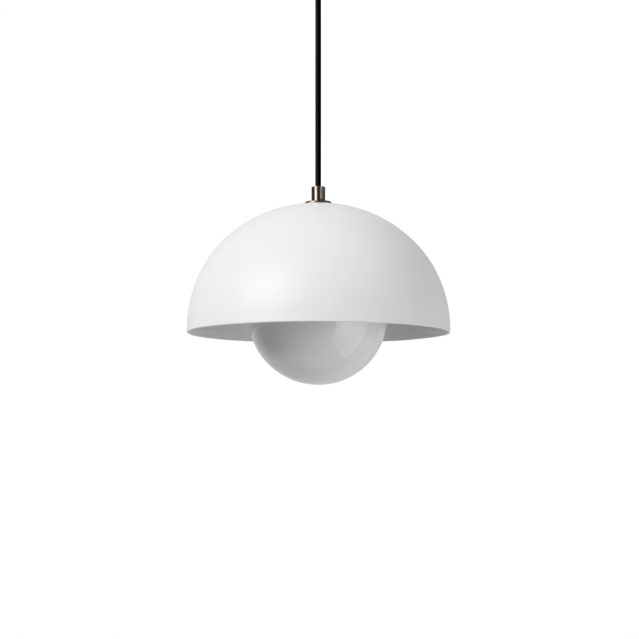 Minimalistische Pendelleuchte Halbkugel - Form - Pendelleuchte - Weiß - Voldeva