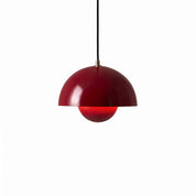 Minimalistische Pendelleuchte Halbkugel - Form - Pendelleuchte - Rot - Voldeva