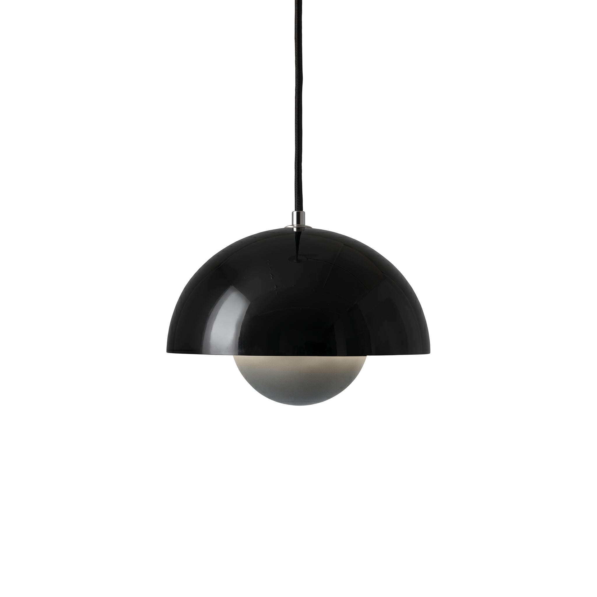 Minimalistische Pendelleuchte Halbkugel - Form - Pendelleuchte - Schwarz - Voldeva