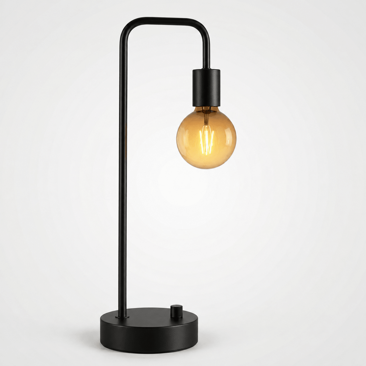 Minimalistische Tischlampe mit Gebogenem Metallarm - Table Lamps - Voldeva