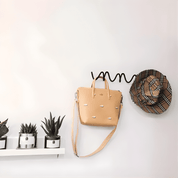 Minimalistische Wandgarderobe mit modernem Design aus Metall - Wandhaken - Schwarz - Voldeva