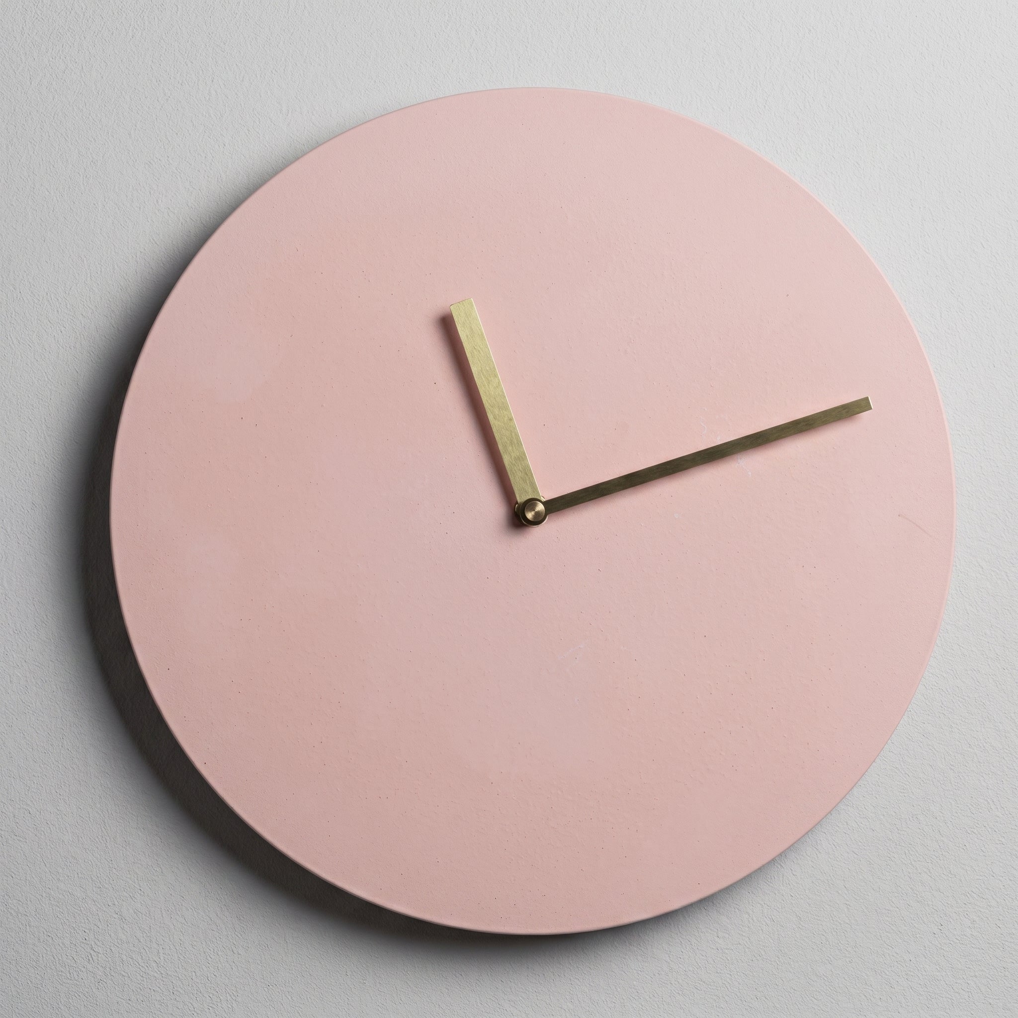 Minimalistischer Runder Wanduhr ohne Ziffern - Wanduhr - Rosa - Voldeva
