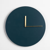 Minimalistischer Runder Wanduhr ohne Ziffern - Wanduhr - Dunkelgrün - Voldeva