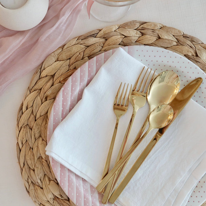 Minimalistisches Edelstahl Besteckset 30 - teilig - Küchenutensilien - Voldeva