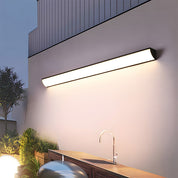 Minimalistisches wasserdichtes Outdoor LED - Linien - Wandlicht - Wandleuchte - Schwarz - Voldeva