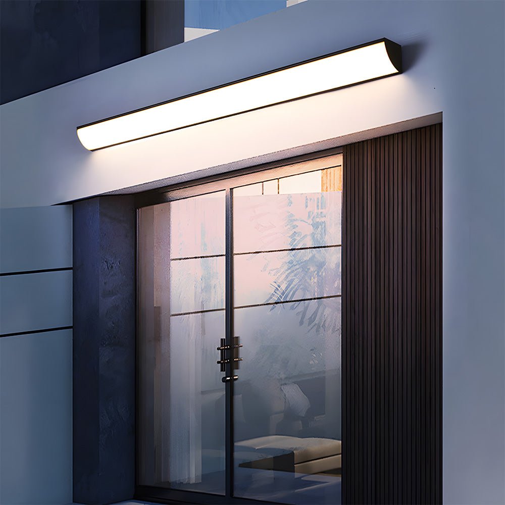 Minimalistisches wasserdichtes Outdoor LED - Linien - Wandlicht - Wandleuchte - Schwarz - Voldeva