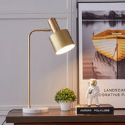 Moderne Goldene Schreibtischlampe mit Verstellbarem Schirm - Tischlampen - Goldschirm - Voldeva