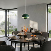 Moderne Kuppel - Pendelleuchte im Dänischen Design - Pendelleuchte - Grün - Voldeva