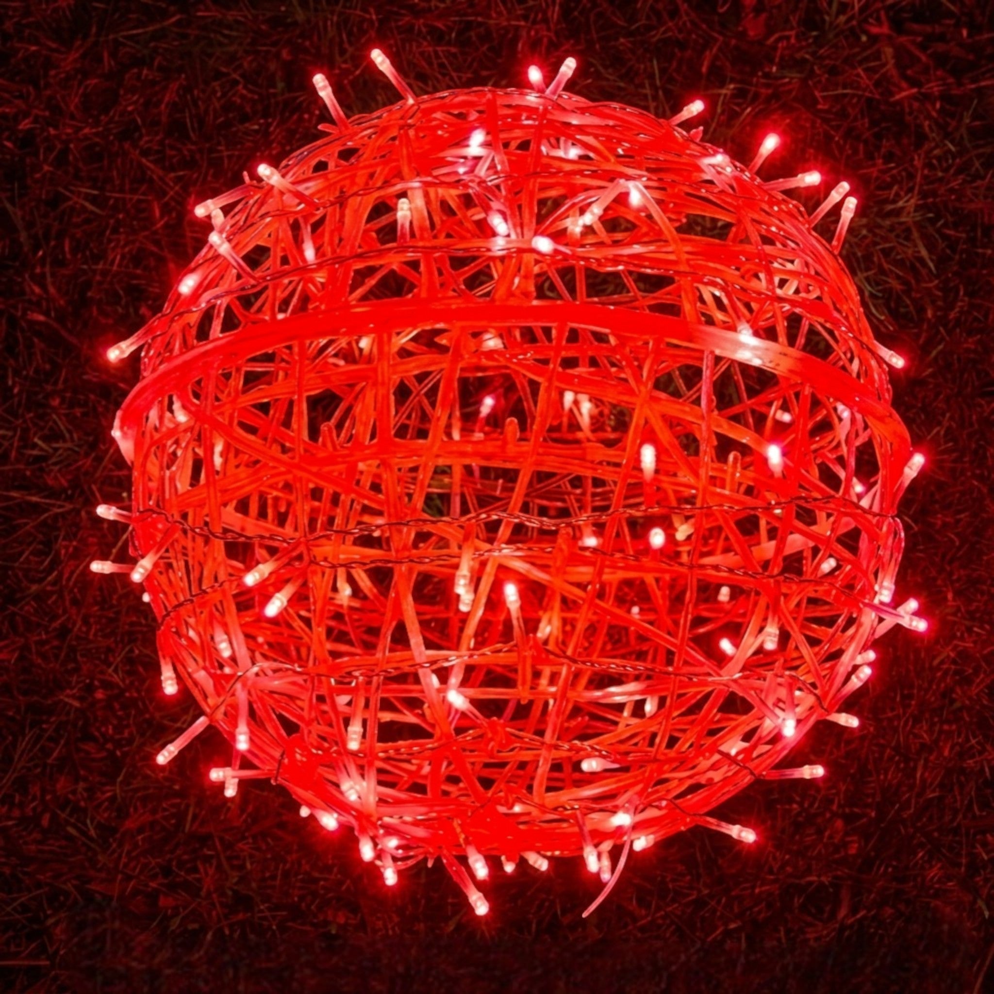 Moderne LED - Lichtkugeln für stimmungsvolle Innen - und Außenbereiche - LED Leiste - Rot - Voldeva