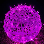 Moderne LED - Lichtkugeln für stimmungsvolle Innen - und Außenbereiche - LED Leiste - Rosa - Voldeva