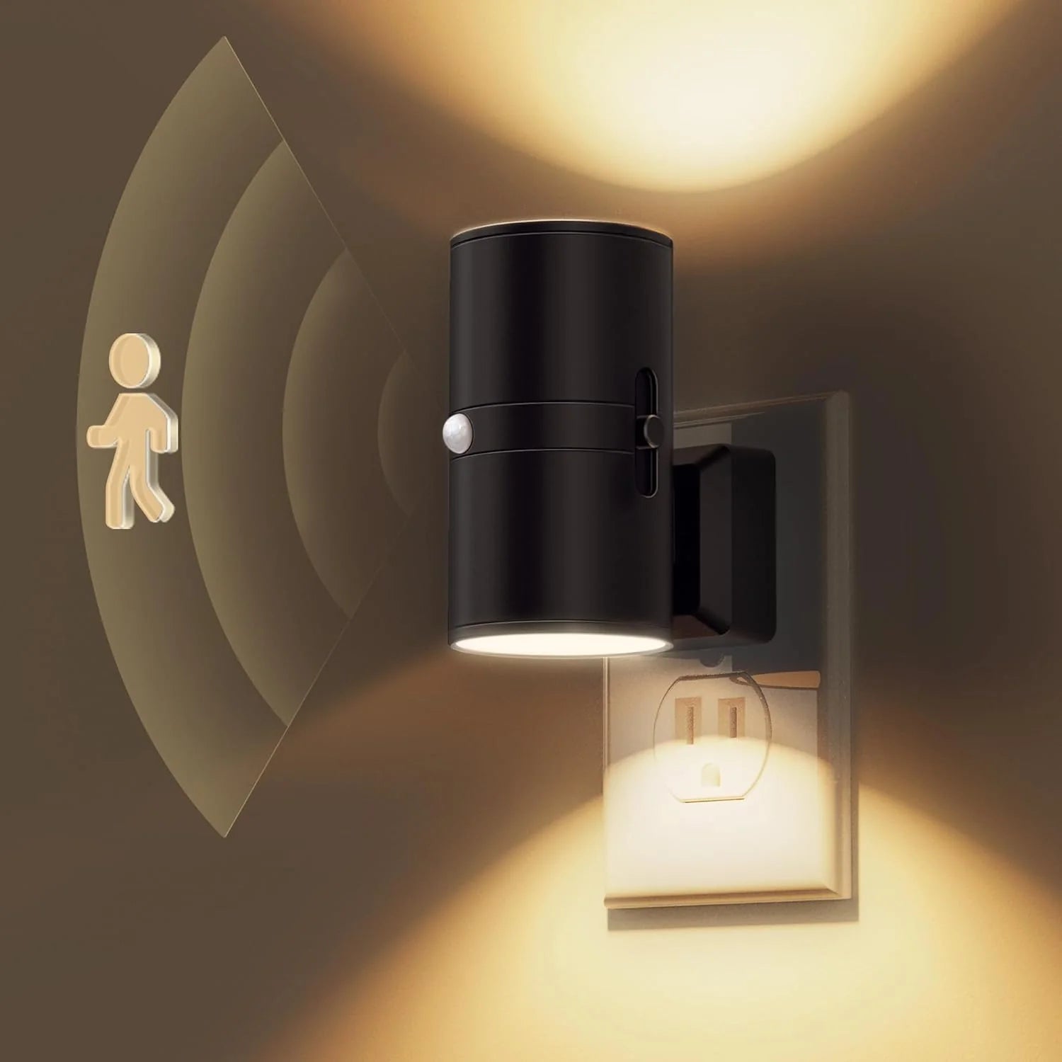 Moderne LED Wandleuchte mit schwenkbarem Spot - LED Wandleuchte - EU - Standardstecker - Voldeva