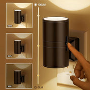 Moderne LED Wandleuchte mit schwenkbarem Spot - LED Wandleuchte - EU - Standardstecker - Voldeva