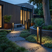 Moderne LED Wegeleuchte für Garten - und Pfadbeleuchtung - LED - Wegeleuchte - Schwarzes Gehäuse - Voldeva