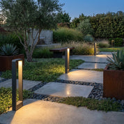 Moderne LED Wegeleuchte für Garten - und Pfadbeleuchtung - LED - Wegeleuchte - Schwarzes Gehäuse - Voldeva