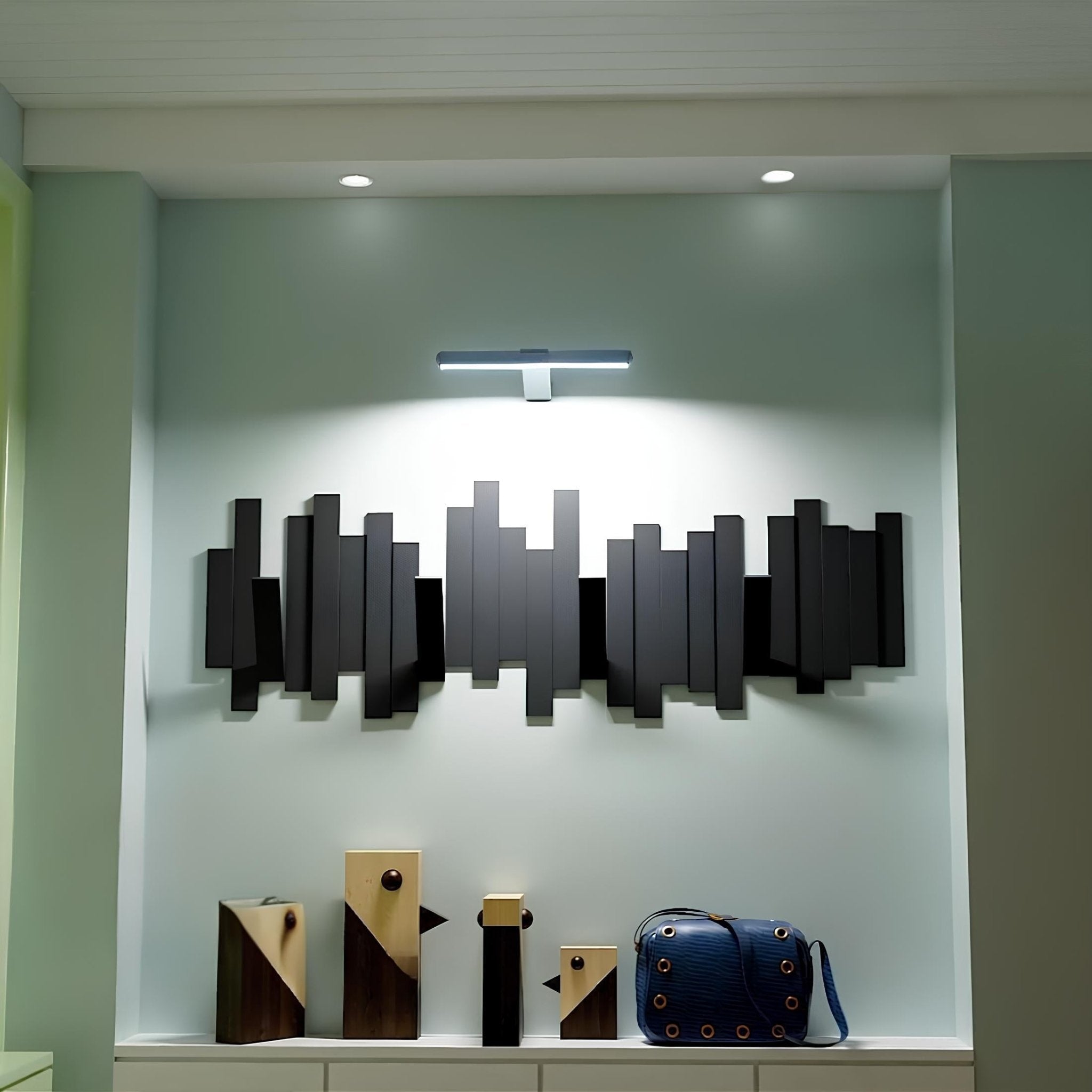 Moderne Linearleuchte LED Wandmontage Galeriebeleuchtung - LED - Wandleuchte - Schwarz - Voldeva