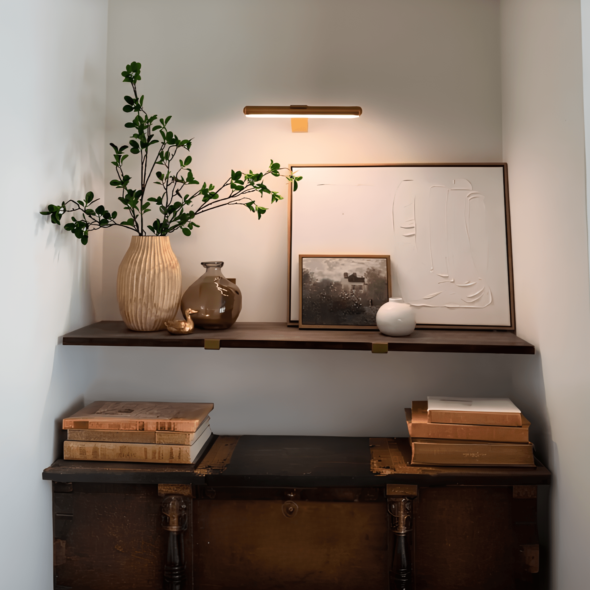 Moderne Linearleuchte LED Wandmontage Galeriebeleuchtung - LED - Wandleuchte - Gold - Voldeva