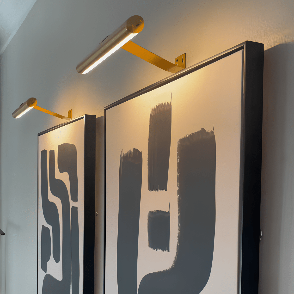Moderne Linearleuchte LED Wandmontage Galeriebeleuchtung - LED - Wandleuchte - Gold - Voldeva