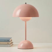 Moderne Nordic Tischleuchte im minimalistischen Pilz - Design - Pilz - Tischleuchte - Rosa - Voldeva