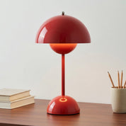 Moderne Nordic Tischleuchte im minimalistischen Pilz - Design - Pilz - Tischleuchte - Rot - Voldeva