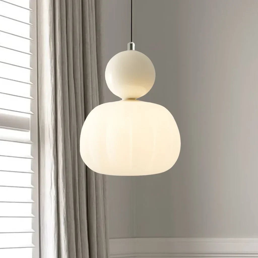 Moderne Pendelleuchte mit farbigen Akzenten - Pendelleuchte - Beige - Voldeva