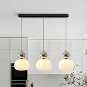 Moderne Pendelleuchte mit farbigen Akzenten - Pendelleuchte - Silber - Voldeva