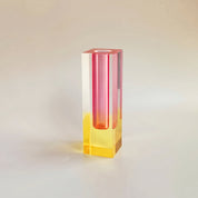 Moderne Prismenvase mit Farbverlauf - Vasen - Goldene Pfingstrose - Voldeva