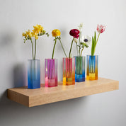 Moderne Prismenvase mit Farbverlauf - Vasen - Insel - Teal - Voldeva