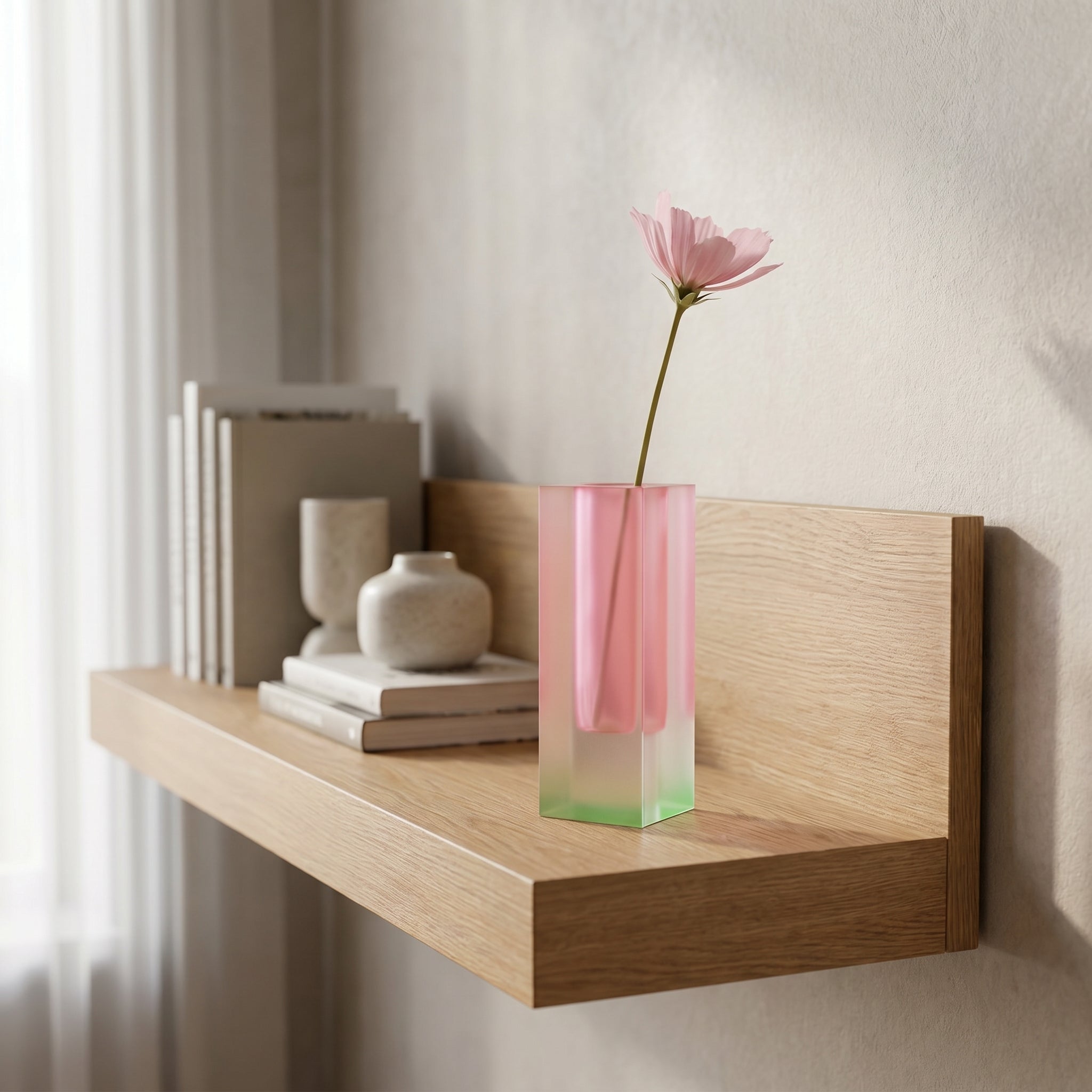 Moderne Prismenvase mit Farbverlauf - Vasen - Gefrorener Lotus - Voldeva