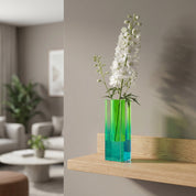 Moderne Prismenvase mit Farbverlauf - Vasen - Insel - Teal - Voldeva