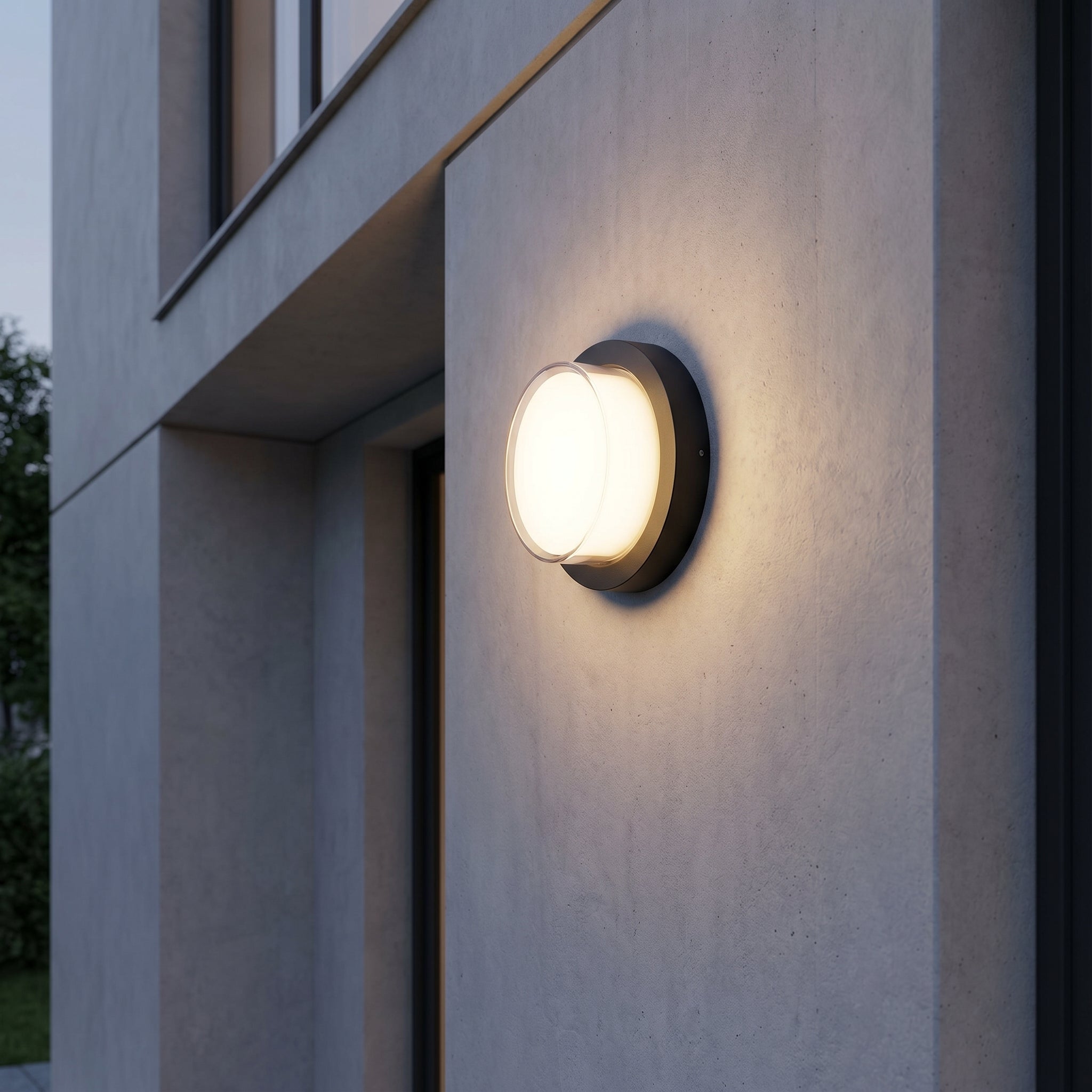 Moderne runde LED - Wand - und Deckenleuchte - Wandleuchte - Voldeva
