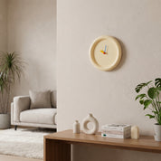 Moderne Runde Wanduhr mit minimalistischem Design - Wanduhr - Beige - Voldeva