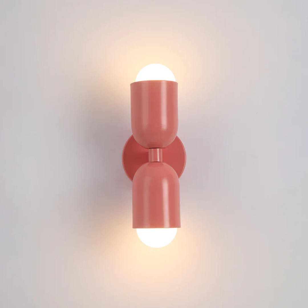 Moderne Wandlampe im Kapsel Design - Wandlampe - Rosa - Voldeva