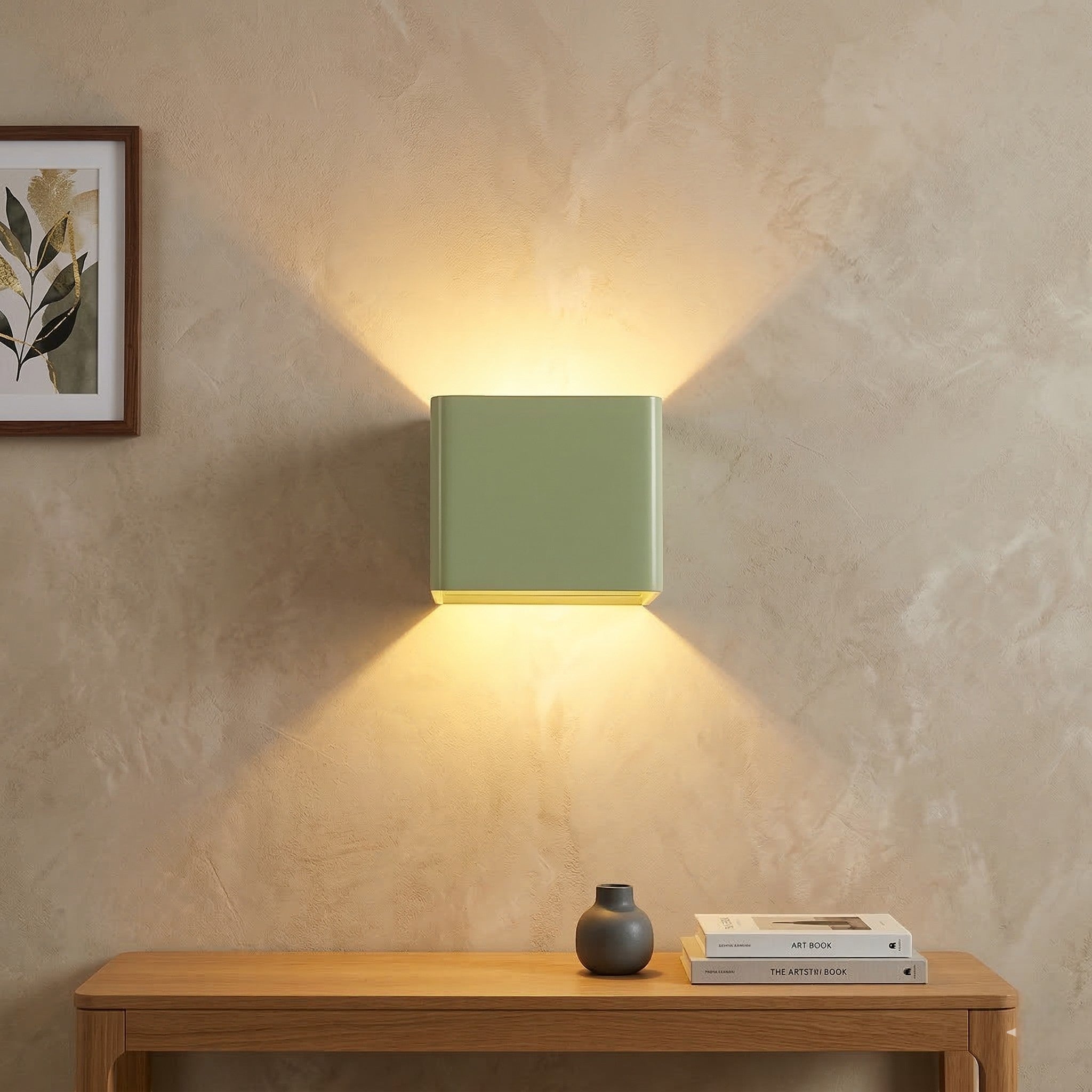 Moderne Wandleuchte mit Up - and - Down - Licht - Wandlamp - Grün - Voldeva