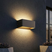 Moderne Wandleuchte mit Up - and - Down - Licht - Wandlamp - Schwarz - Voldeva