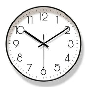 Moderne Wanduhr mit minimalistischem Zifferblatt - Wanduhr - Schwarz - Weiß - Voldeva