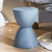 Moderner Sanduhr-förmiger Beistelltisch-Hocker - Hocker - Blau - Voldeva